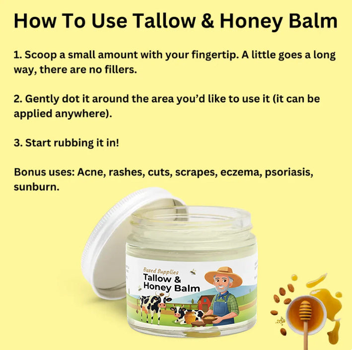 Tallow & Honey Balm - 2 oz